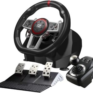 Volante + Pedais Profissionais (Switch/PS4/PS3/PC) - READY2GAMING