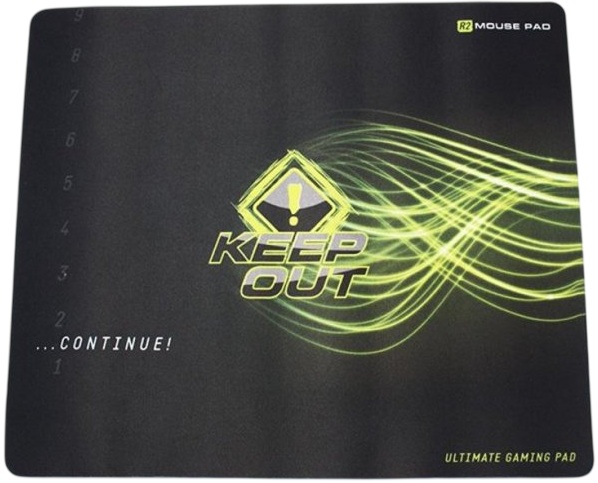 Tapete de Rato Gaming R2 320x270mm (Preto/Verde) - KEEP OUT