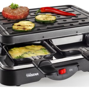 Raclette / Grelhador 22x18cm 500W (Preto) - TRISTAR