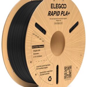 Filamento de Impressão 3D RAPID PLA+ 1,75mm 1Kg (Preto) - ELEGOO