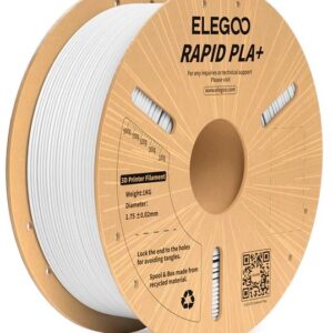 Filamento de Impressão 3D RAPID PLA+ 1,75mm 1Kg (Branco) - ELEGOO