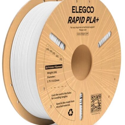 Filamento de Impressão 3D RAPID PLA+ 1,75mm 1Kg (Branco) - ELEGOO