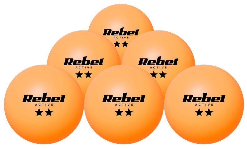 Bola de Ping-Pong (6 Peças) - REBEL ACTIVE