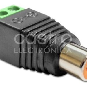 Ficha RCA Femea c/ 2 Terminais Parafuso