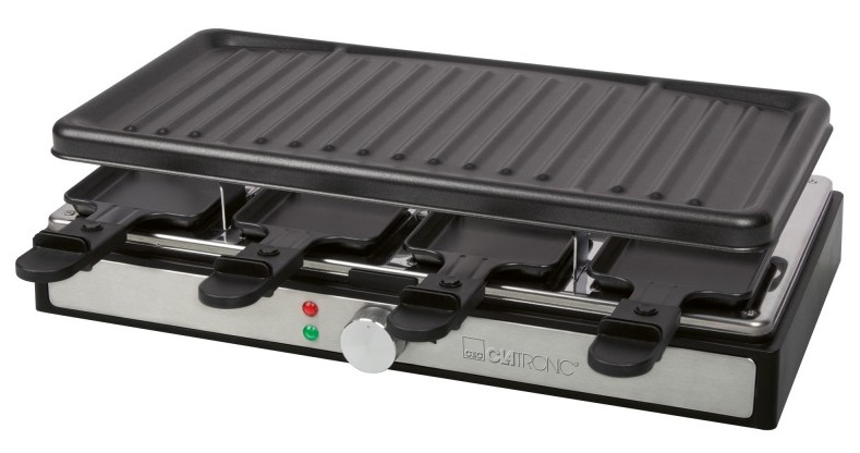 Raclette/Grelhador 42x21cm 1400W (Preto) - CLATRONIC