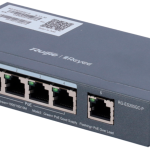 Switch 4 Portas PoE + 1 Uplink RJ45 - REYEE