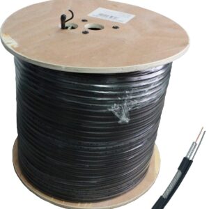Bobine Cabo Coaxial RG6 Cobre Preto (305 mts) - WELL