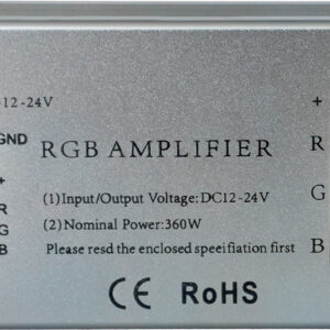 Repetidor/Amplificador RGB de 12V-24V 360~720W 3x 10A