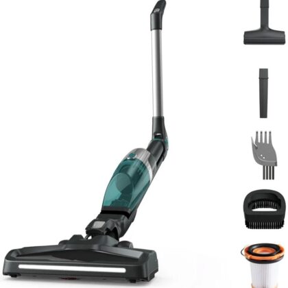 Aspirador Vertical RH1239WO X-Trem Compact 2-EM-1 16.8V (Preto/Azul) - ROWENTA
