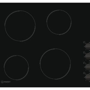 Placa Vitrocerâmica Embutida 4 Zonas RI 860 C (Preto) - INDESIT