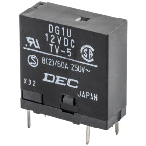 Rel? 12V CC 1 Contacto 8A (24x25x9,8mm)