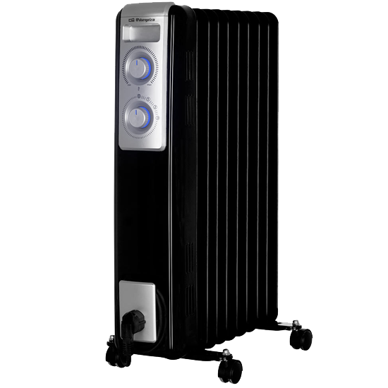 Aquecedor/Radiador de Óleo (9 Elementos) 2000W Preto - ORBEGOZO