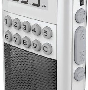 Rádio Fm Mini Digital c/ Alta-Voz Bateria Recarregável - Micro SD - SAMI
