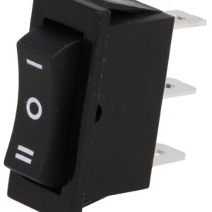 Interruptor Pressão (ON)-OFF-(ON) 10A 250V - Preto