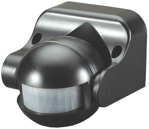 Sensor de Movimento PIR 220V 180º - Preto