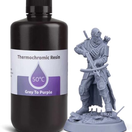 Resina p/ Impressão 3D 1Kg Termocrômica (Cinza para Roxo) - ELEGOO