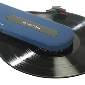 Gira Discos Portátil 33/45 RPM USB 1x 0,5W (Azul) - RICATECH