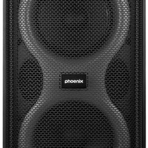 Coluna RumbleBoss 80W c/ 2 Microfones (Preto) - PHOENIX