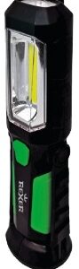 Lanterna de Mão 3W COB + 1W c/ Gancho e íman (Preto/Verde) - REXER