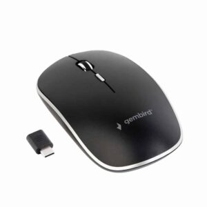 Rato Gembird Wireless Type-C 1600Dpi Preto
