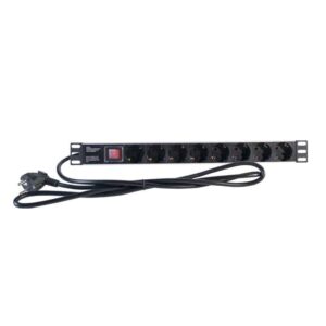 Régua Tomadas de Alimentação para Rack 2Lan 19" 8 Schukos Interruptor