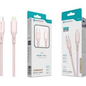 Cabo USB-C para Lightning PD35W Rosa 1M S-093