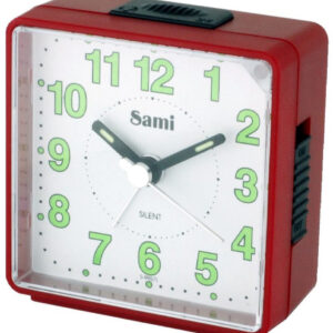 Despertador Analógico Mini Slienciso S-9957 (Vermelho) - SAMI