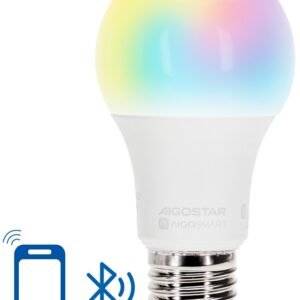 L?mpada LED Inteligente E27 A60 Mesh Bluetooth 220V 9W RGB + 2700K~6500K 806Lm