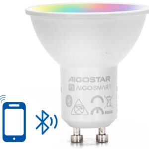Lâmpada LED Inteligente Mesh Bluetooth GU10 220V 6,5W RGB + 2700K~6500K 555Lm