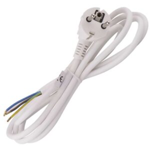 Cabo Alimentação 2 x 1 mm² + Terra (5 mts) - Branco