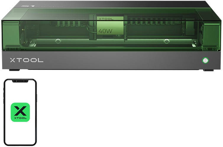 Máquina de Gravação a Laser 2-EM-1 S1 40W Basic (Preto) - XTOOL