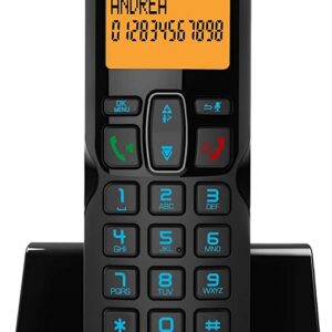Telefone Fixo s/ Fios S280 (Preto/Azul) - ALCATEL