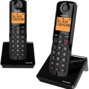 Pack 2x Telefones Fixos s/ Fios S280 (Preto) - ALCATEL