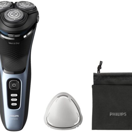 Máquina de Barbear Shaver 3000 Series Húmido/Seco (Azul/Preto) - PHILIPS
