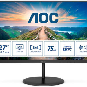 Monitor 27 Q27V4EA LED 2K Ultra HD (Preto) - AOC