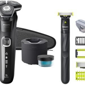 Máquina de Barbear Shaver Series 5000 Húmido/Seco + Aparador de Barba OneBlade - PHILIPS