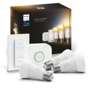 Pack 3x Lâmpadas LED Inteligente E27 8W 1100Lm + Interruptor - PHILIPS HUE