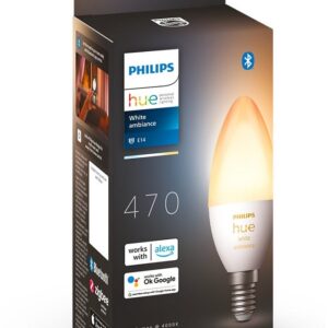 Lâmpada LED Inteligente Vela E14 5,2W + 470Lm (B39) - PHILIPS HUE