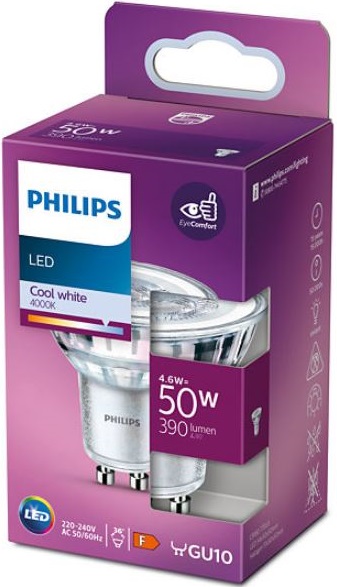 Lâmpada LED GU10 4,6W Branco 4000K 390Lm - PHILIPS