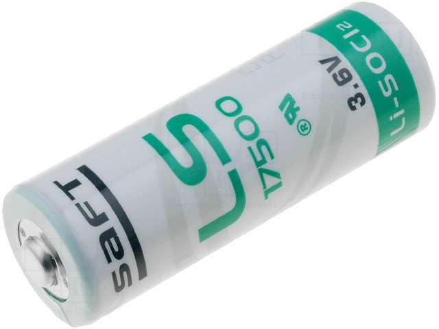 Pilha Litio Li-SOCl2 A/R23 3,6V 3600mAh - SAFT