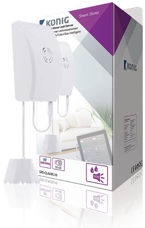 Sensor de Fugas de Água Inteligente (95dB) - KONIG