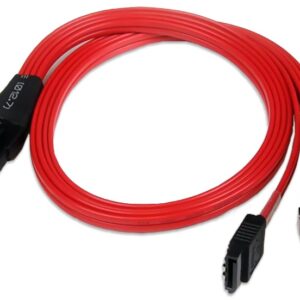 Cabo Serial Attached SCSI Macho - F?mea Vermelho (50cm) - STARTECH