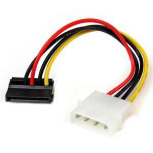 Cabo de Alimenta??o SATA 15 PIN Macho - Molex 4 PIN F?mea (15 cm) - STARTECH