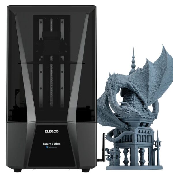 Impressora de Resina 3D Saturn 3 Ultra 10 12K Mono LCD (218 x 122 x 260 mm) - ELEGOO