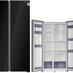 Frigorífico Americano Side By Side SBS-719 BGA 559L No Frost (Preto) - INFINITION
