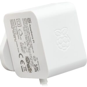 Fonte de Alimentação p/ Raspberry Pi 5 USB-C 27W (Branco) - RASPBERRY