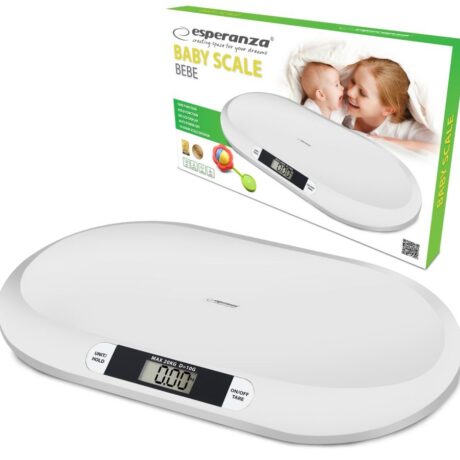 Balança Digital Branca Capacidade 20Kg p/ Bebés - ESPERANZA