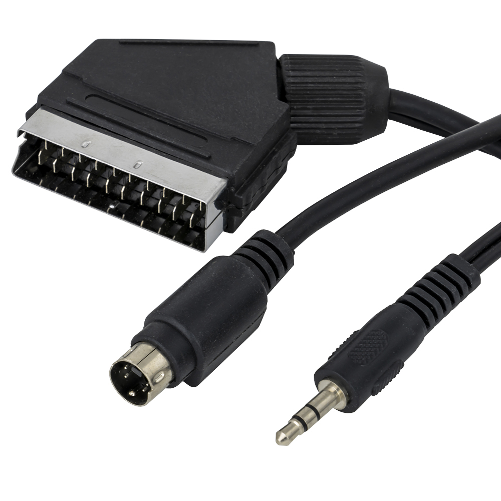 Cabo SCART Macho - S-Video + Jack 3,5mm Stéreo (10 mts)