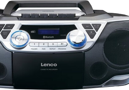 Rádio Portátil FM c/ Leitor de CD/MP3/Bluetooth e DAB+ SCD 720 - LENCO
