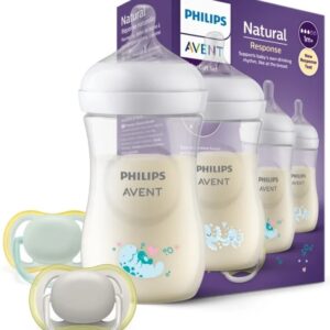 Pack Natural Response Nascimento (2 Biber?es + 2 Chupetas) Ultra Air 260ml - PHILIPS AVENT